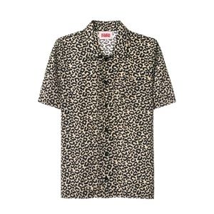 Solid & Striped Cabana Vacation Shirt in Leopard Print
